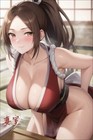 Mai Shiranui King of Fighters Anime Girl 24"x36" Waifu Express Fine Art Print