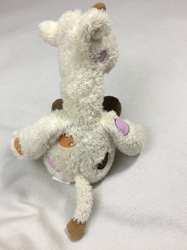 Cocalo Baby Cream Tan Orange Purple Polka Dot Plush Giraffe Floppy 16" Lovey - 第 4/6 張圖片