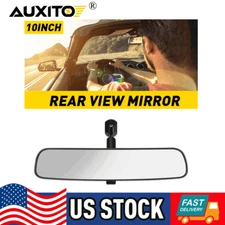 Universal Inner Inside Interior 10"Inch Rearview Rear View Mirror w/Adhesive Kit