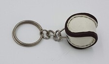 HURLING KEY CHAIN. SLIOTAR 6 PIECES - TINY HURLING BALL KEY CHAIN - HAND SEWN