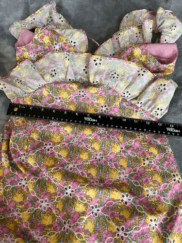 ASTR The Label Dress Womens Size XS Multicolor Olivette Floral Midi Ruffle NWT - Picture 9 of 14