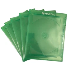 5x NEW GENUINE XBOX ONE GAME Replacement Case OEM Microsoft XB1 Green Cases Disc