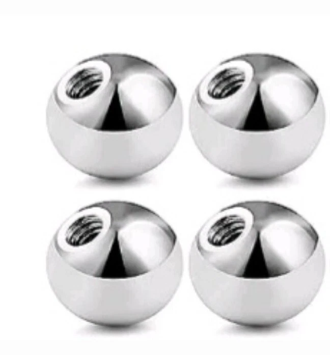 Ruifan 10PCS 4mm Clear UV Acrylic Externally Threaded Ruifan 10PCS 4mm Clear UV Acrylic Externally Threaded
