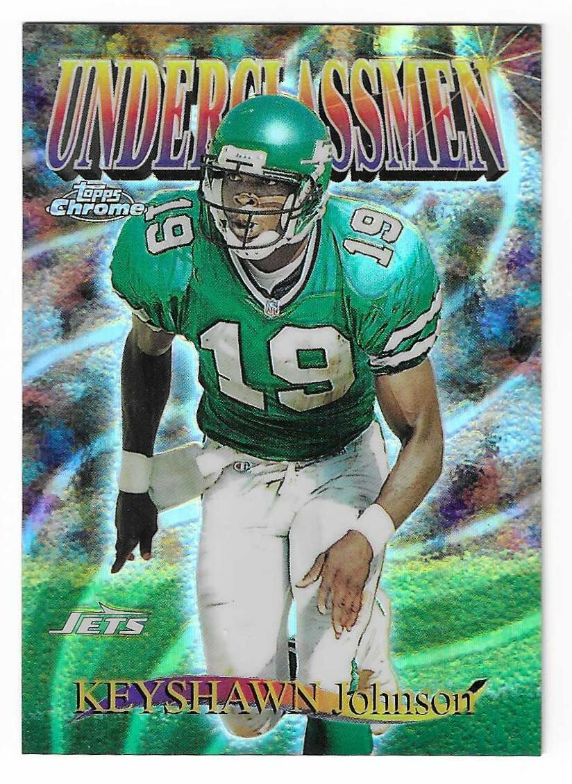 1997 Topps Chrome Underclassmen Refractors Keyshawn Johnson Jets