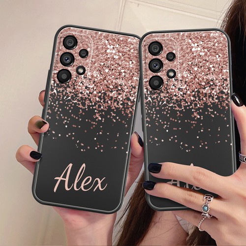 Custodia telefono silicone per Samsung Galaxy S22 S25 S23 S24 Bling cover personalizzata - Foto 9 di 108