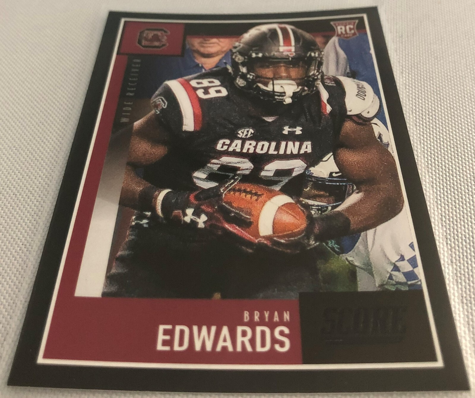 2020 Score Football Bryan Edwards South Carolina Gamecocks Black Rookie #415