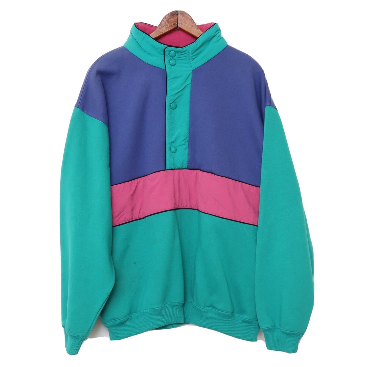 Vintage 80s 90s Eddie Bauer Fleece Colorblock Mens Medium Vintage 80s 90s Eddie Bauer Fleece Colorblock Mens Medium