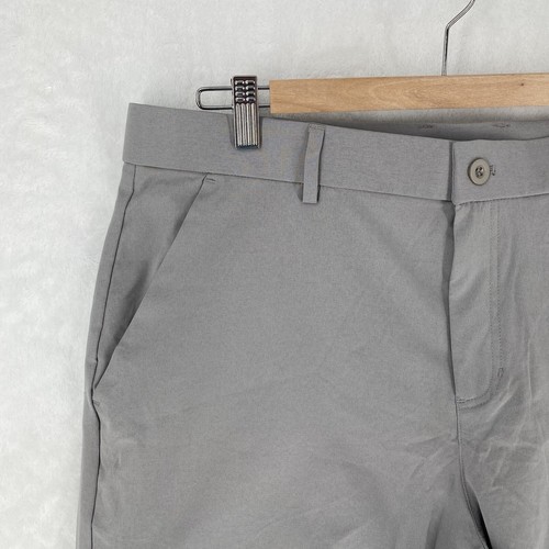 Libin Shorts Herren 36 grau 9" Schrittlänge leicht plissiert vorne Golf NEU $ 35 - Bild 4 von 10