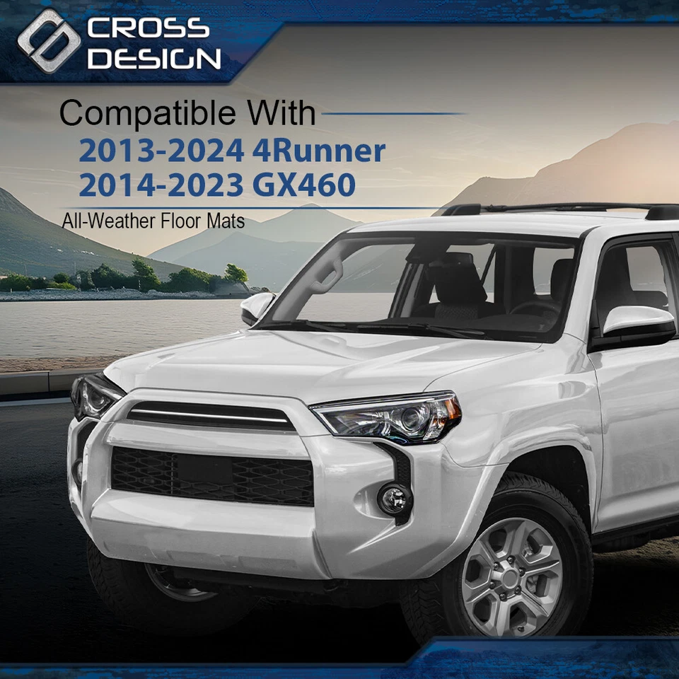 Tapetes forros TPE 3D aptos para Toyota 4Runner Lexus GX460 2013-24 todo tipo de clima Foto 2 de 4