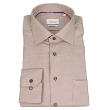 Eterna Mens Business Shirt Modern Fit Brown 4158 X19K 28
