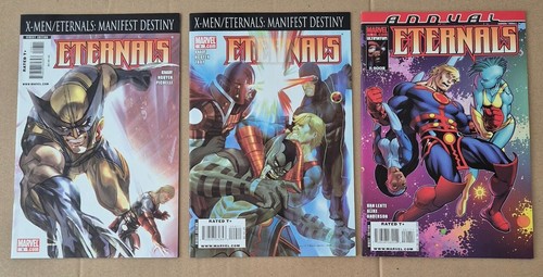 Eternals issues 8, 9 + Annual 1, 2009, NM, X-Men, Wolverine, Cyclops