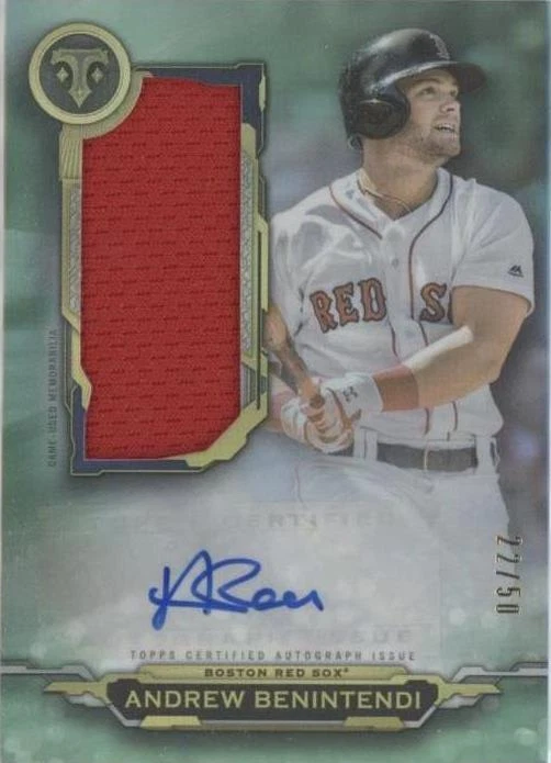 Topps Triple Threads Andrew Benintendi #AUJR-ABE 2019 for sale | eBay