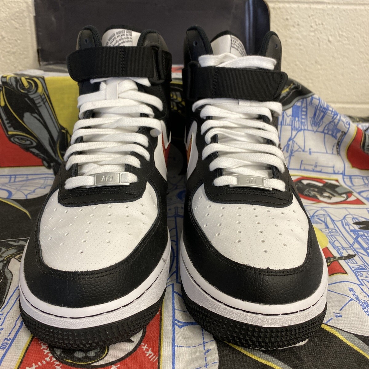 スニーカー Nike Air Force 1 High Vintage Mosaic Swoosh Nike Air Force 1 High 'Vintage Mosaic' CU4736-100