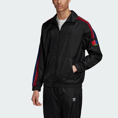 Adidas GE0841 Men originals 3D Trefoil 3-Stripes Track Jacket Black | eBay