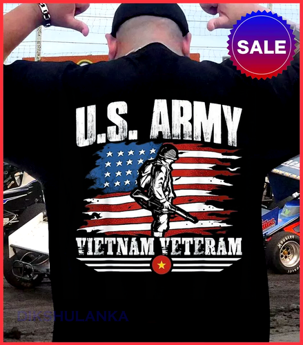 US Army Vietnam Veteran T-shirt - Picture 3 of 8