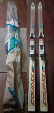 Vintage Dynastar Contact Semelle Course SL 747 Bindings Race Skis 195 cm Slalom