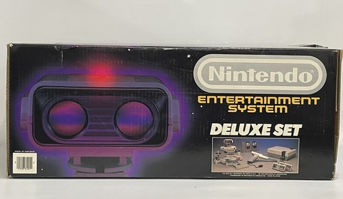 BELLO Nintendo NES 1986 Deluxe Box Set ROB Robot Poster per lo più completi non testati - Foto 9 di 22