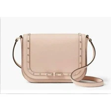 Kate Spade New York Laurel Way Jeweled Large Carsen Crossbody in Warm Vellum NWT
