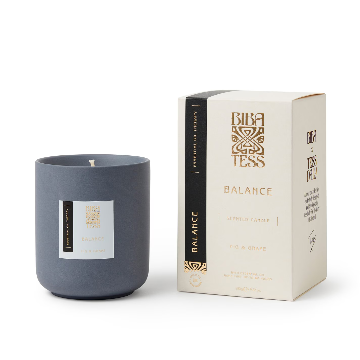 Biba x Tess Daly Scented Candle Jar Candles - Fig & Grape RRP £32