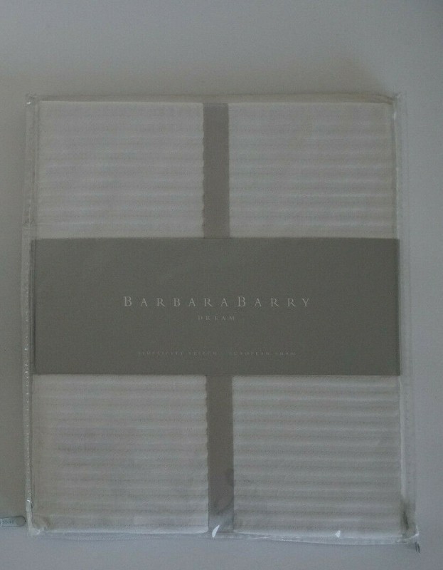 BARBARA BARRY Dream - Simplicity Stitch European Sham - Crisp White, New, Sealed