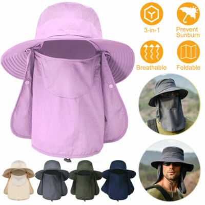 2 Chapeaux De Pêcheur En Coton-Polyester - Pliables, Protection UV, Taille Unique (55-58 Cm) - 3