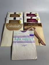 Vintage Pantyhose Lot Of 7 Hanes, Slenderalls, Silky Soft
