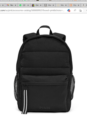 ?Victoria’s Secret PINK 15in Backpack? Shop Victorias Secret PINK Logo Campus Backpa – Luggage Factory main image 4