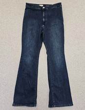 Pilcro Jeans Womens High Rise Flare Trouser Size 32 Dark Rinse Size 32x32