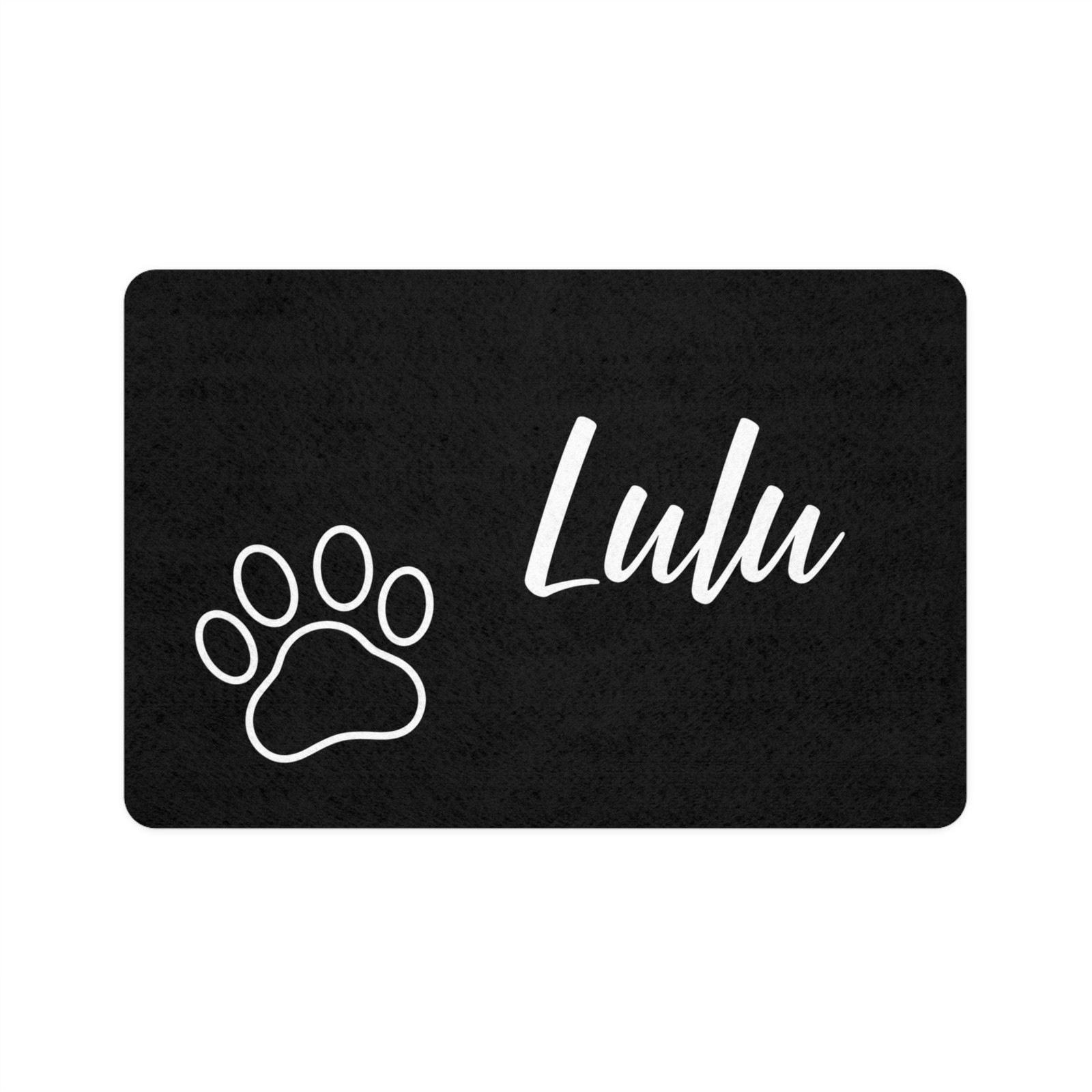 Mat, Personalized Pet Mat, Custom Dog Bowl Mat, Name Dog Placemat