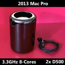 Mac Pro Late 2013  3.3GHz 8 Cores  Dual AMD D500  64 GB RAM  2TB PCIe NVMe