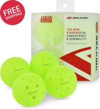 Outdoor Pickleball Balls Crack Resistant 38 Hole USAPA Approved Pro Tournament