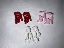 Barbie Fashionista Fashion Fever Doll Shoes Heels Pink Red White
