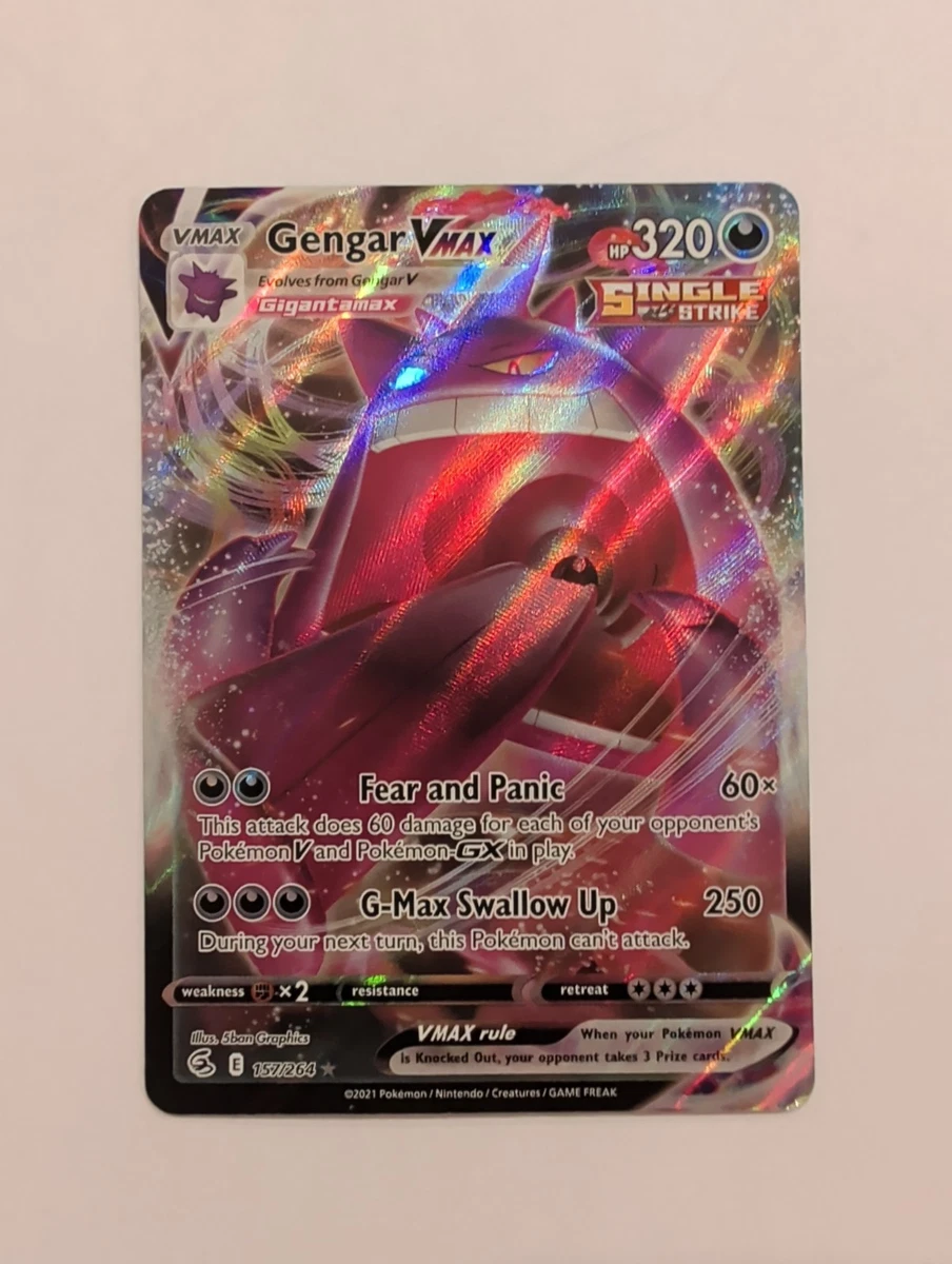 Gengar VMAX 157/264 Swsh08: Fusion Strike for sale | eBay