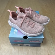 Skechers Ultra Flex 2.0 Classic Jump Kids Sneakers Pink Size 13.5 Stretch Fit