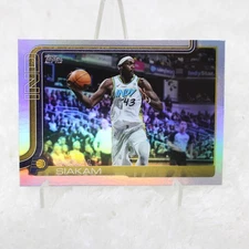 Pascal Siakam Holo Foil Insert Card 2025 Topps NBA Basketball #53 Pacers