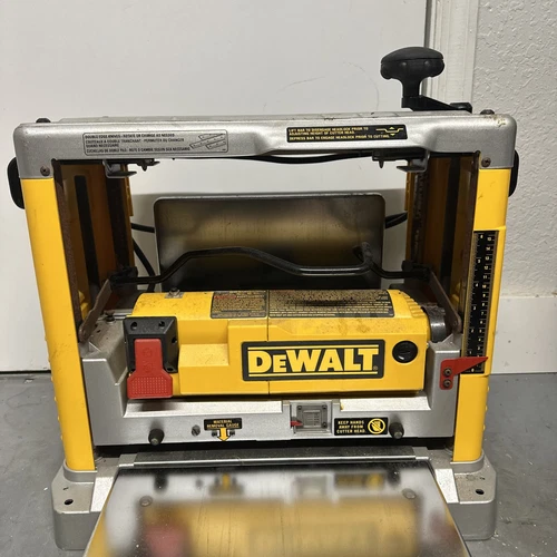 DEWALT DW734 15 amperios con cable 12,5 pulgadas Cepilladora de banco con cabezal cortador de 3 cuchillos-