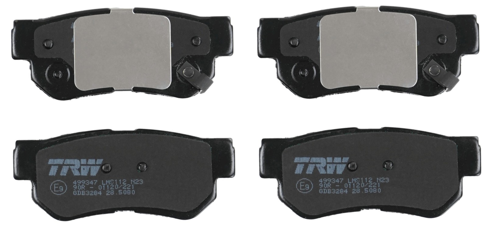 Plaquettes de frein TRW GDB3284 anti-bruit pour éliminer les sifflements