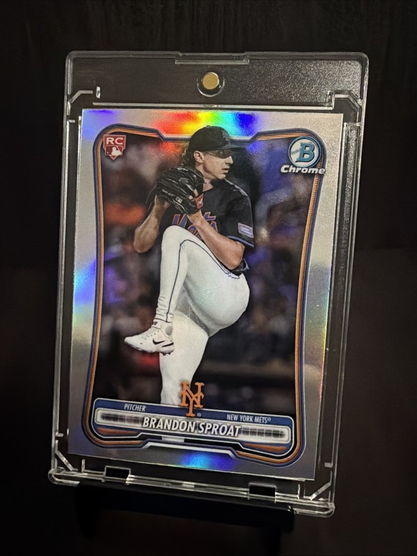 Brandon Sprout Red Rookie Refractor -2026 Bowman Chrome #33 NY Mets