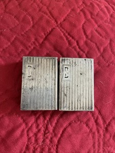 Pair of Art Deco Sterling Silver Match Box Holders  22 grams