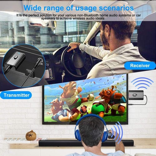 2-in-1 Bluetooth AUX Adapter: Mini Wireless Empfänger-Sender für Audio - Bild 9 von 9