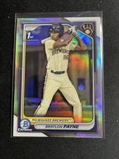 2024 Bowman Chrome Draft Braylon Payne Refractor Card