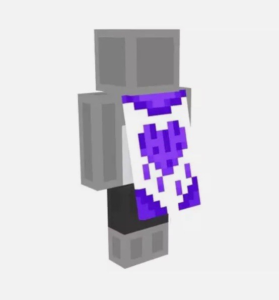 Minecraft 2024 Twitch Purple Heart Cape Code ⚡️FAST DELIVERY