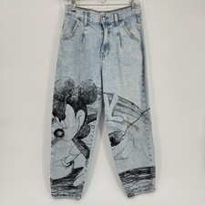 Disney Denim Bershka Womens Size 2 Mickey Mou...