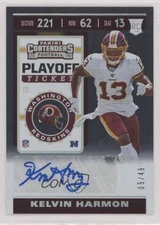2019 Contenders Variation Playoff Ticket 5/49 Kelvin Harmon Rookie Auto RC 1m1a