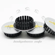 Set Of 4 58mm Wheel Center Caps Silver FOR Cruze Equinox Impala Malibu Trax Volt