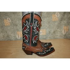 Tony Lama Brown Multicolor Women's Cowboy Boots 6.5 B