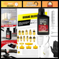 Hydraulic Disc Brake Bleed Kit for Shimano, TEKTRO, TRP - 150ml Mineral Oil, Bra