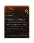 Diablo 4 S12 Fastblood Deathling's Eyelet Legendary Amulet Item Gear Equipment