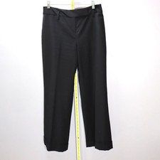 Ann Taylor LOFT Petites Black Wool Blend Trousers Sz 8P