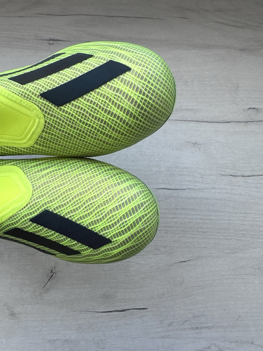 Adidas X 18+ FG Lime Football Soccer Cleats Boots US9 1/2 UK9